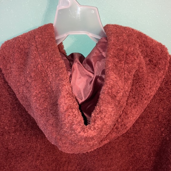 Ashley Stewart Teddy Faux Shearling Fur Hoodie Zip Jacket Plush Women’s 26 New - Picture 7 of 11